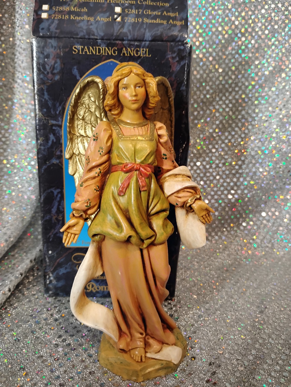 Fontanini Italy Heirloom Nativity 7.5″ Standing Angel – Roman Inc