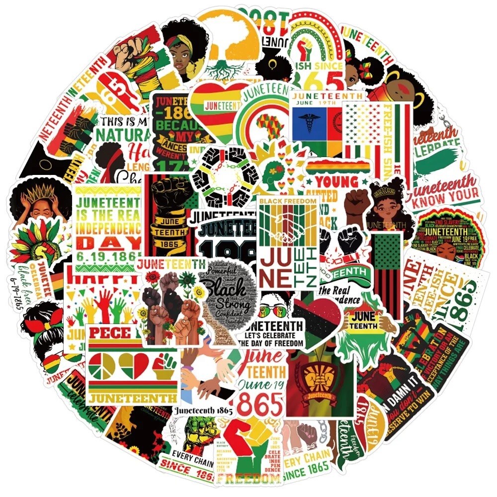10 Random Juneteenth Stickers BLM Car Decals Laptop Hydro Yeti Free Shipping!