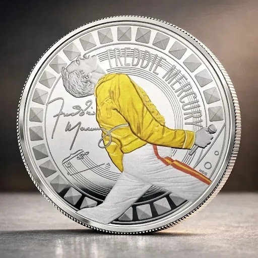 Vintage Rock Band Commemorative Coin Collection Set