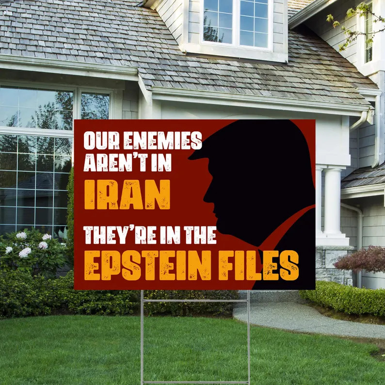 Anti War Yard Sign Our Enemies Are In Political Protest