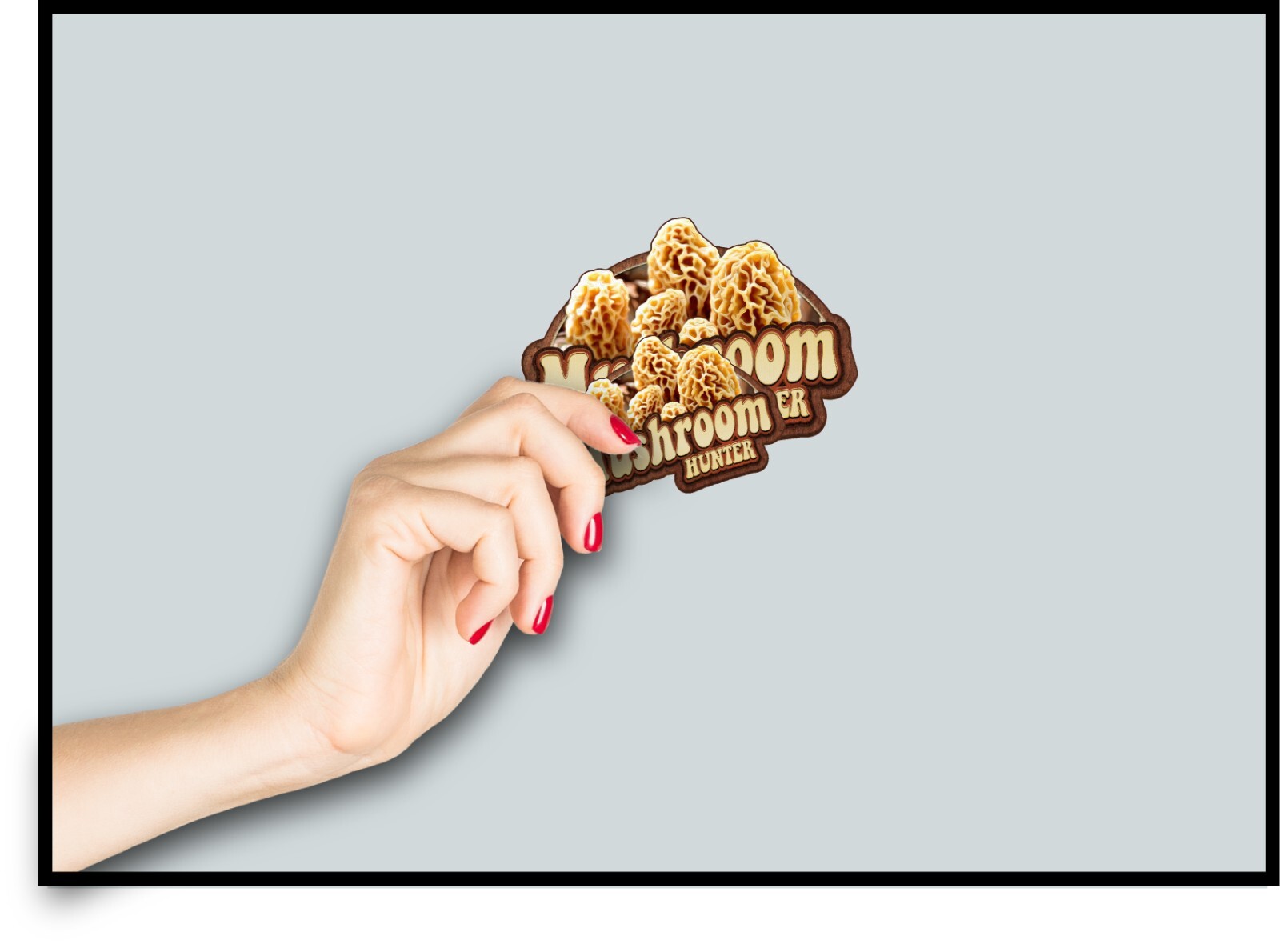 Mushroom Hunter Decal Sticker Morel Spring Fungi Shroom Nature Trail Morrels