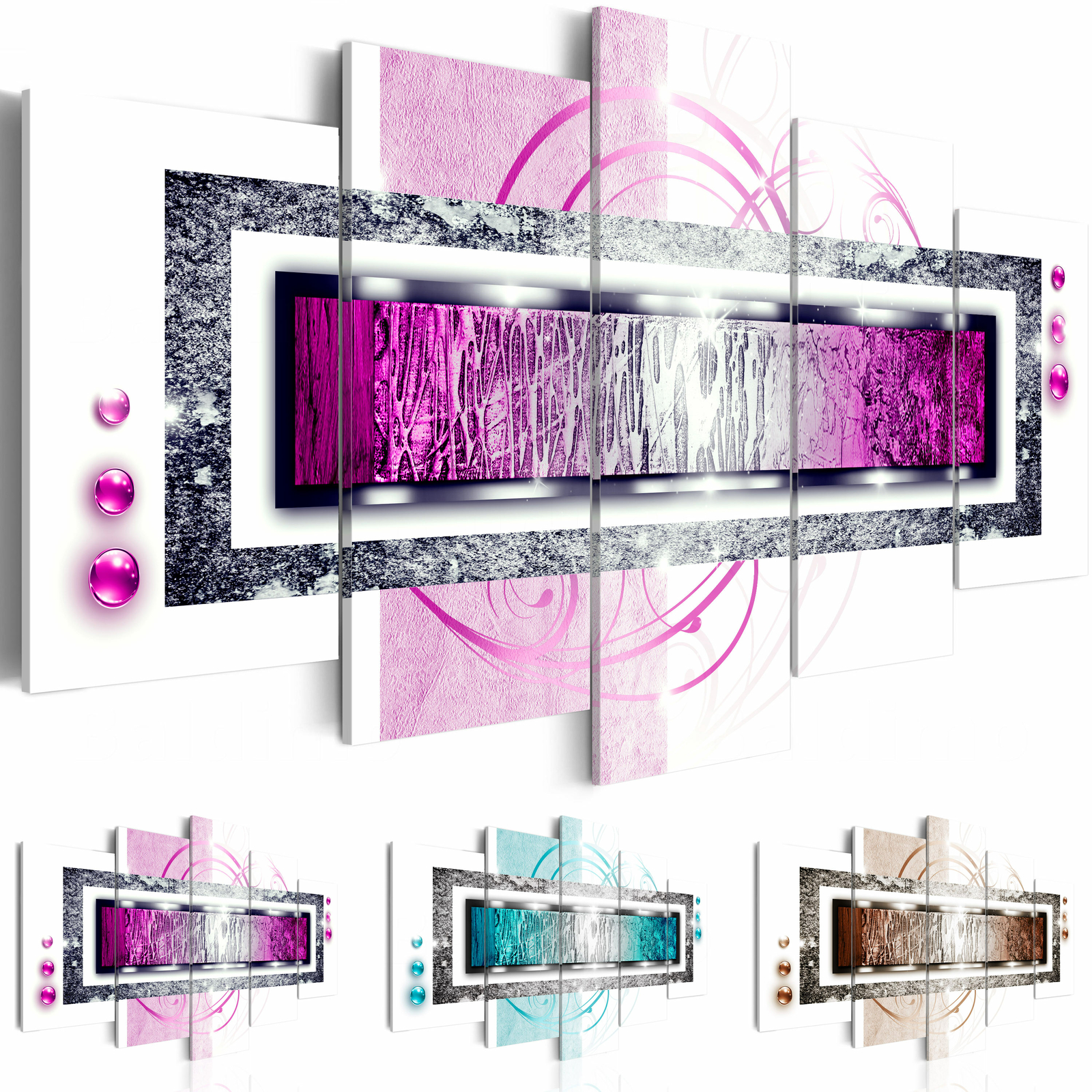 ABSTRACT Canvas Wall Art Image Photo Print a-A-0003-b-n