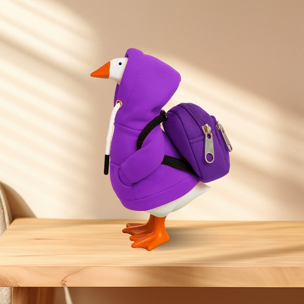 7 Inch Desk Goose Hoodie Outfit with Matching For Mini Backpack Accessory Set