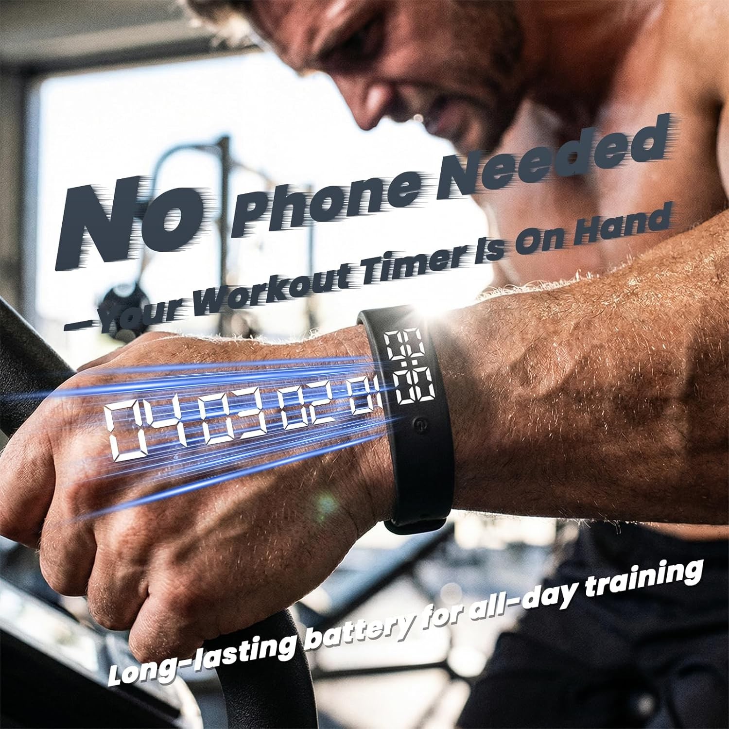 Vibrating Alarm Wristband Heavy Sleepers Adults Wrist Band Shock Clock Watch