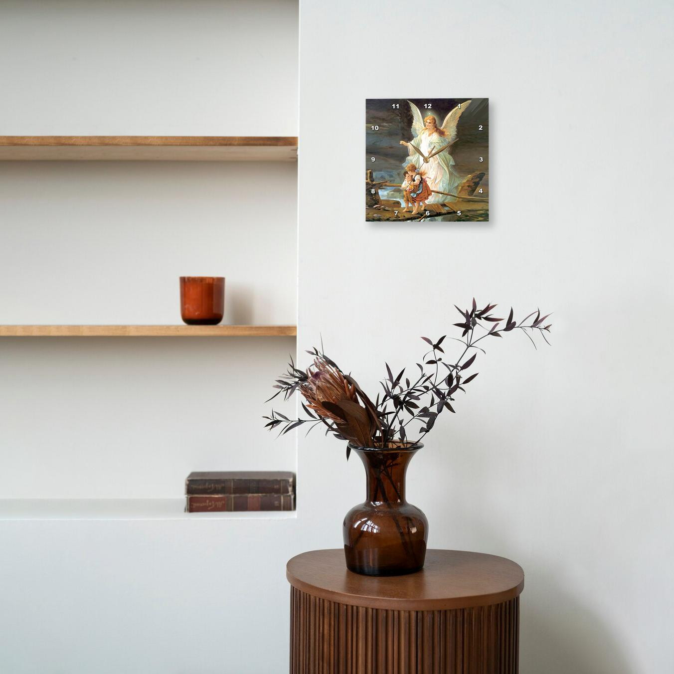 3dRose, Guardian Angel, Wall Clock