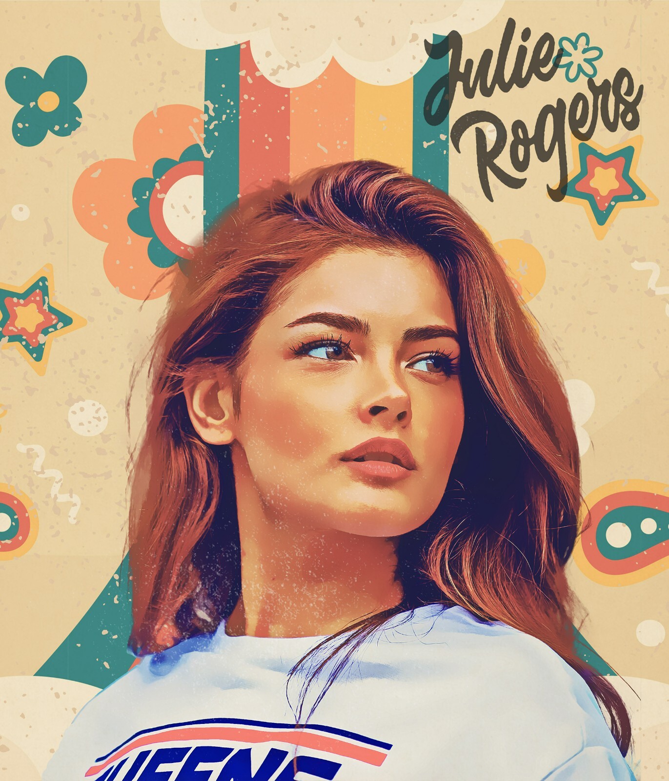Customised Retro style portrait | Vintage style portrait print | Old style print