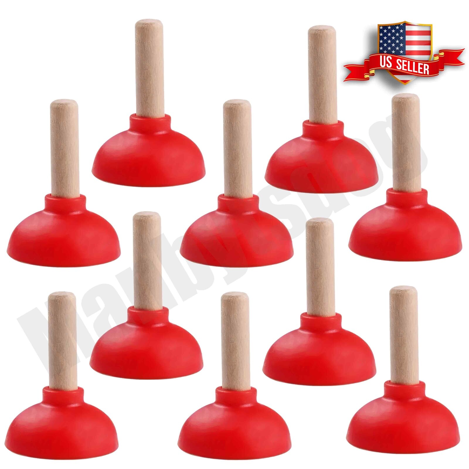 10pcs. Mini Toilet Plungers – US Seller – Fast Shipping – Mini Plunger