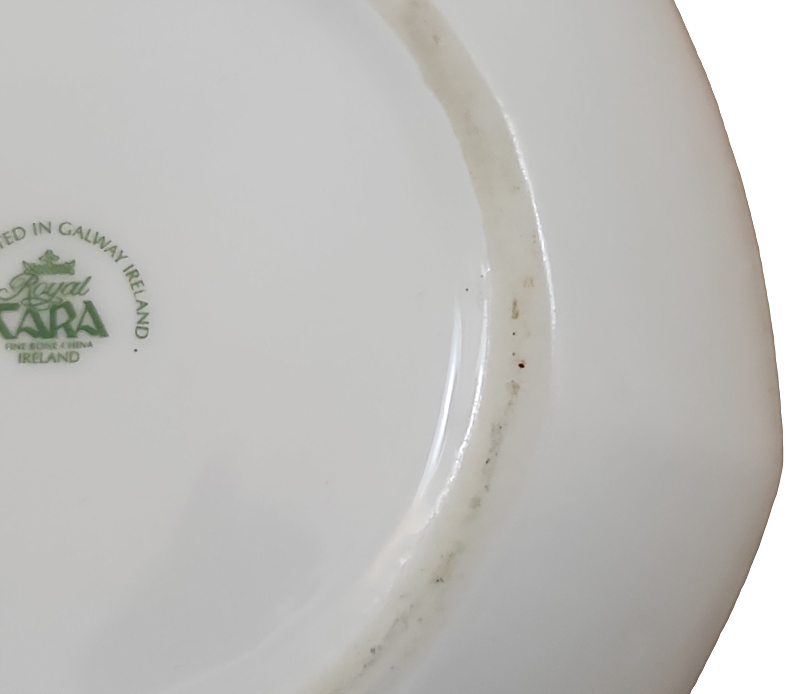 Royal Tara Blackbird 4.5″ Porcelain Plate Shamrock Gold Trim Ireland