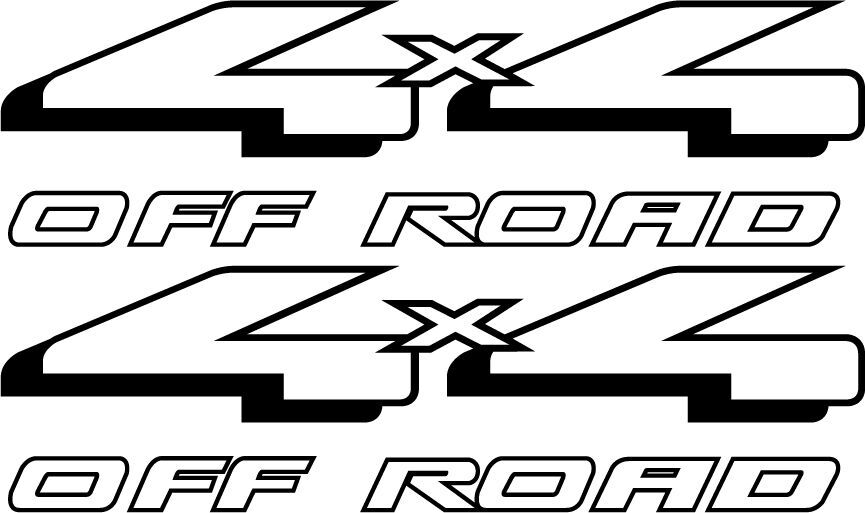1998-2005 Aftermarket 4WD 4×4 Off Road Decals Stickers Fits Ford F150 Vinylmark