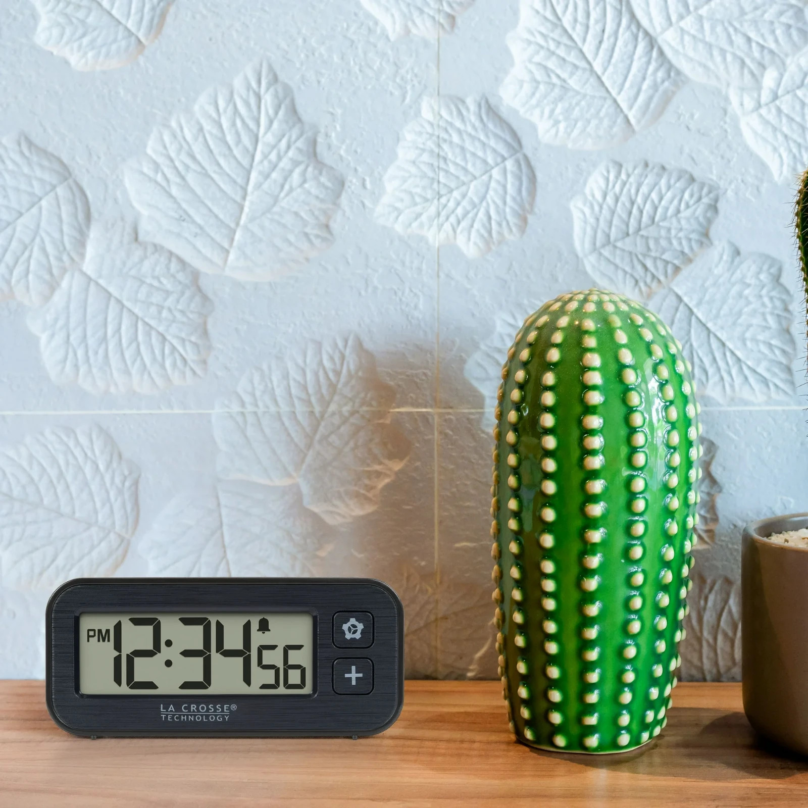 La Crosse Technology Digital Mini Magnetic Alarm Clock with Stopwatch