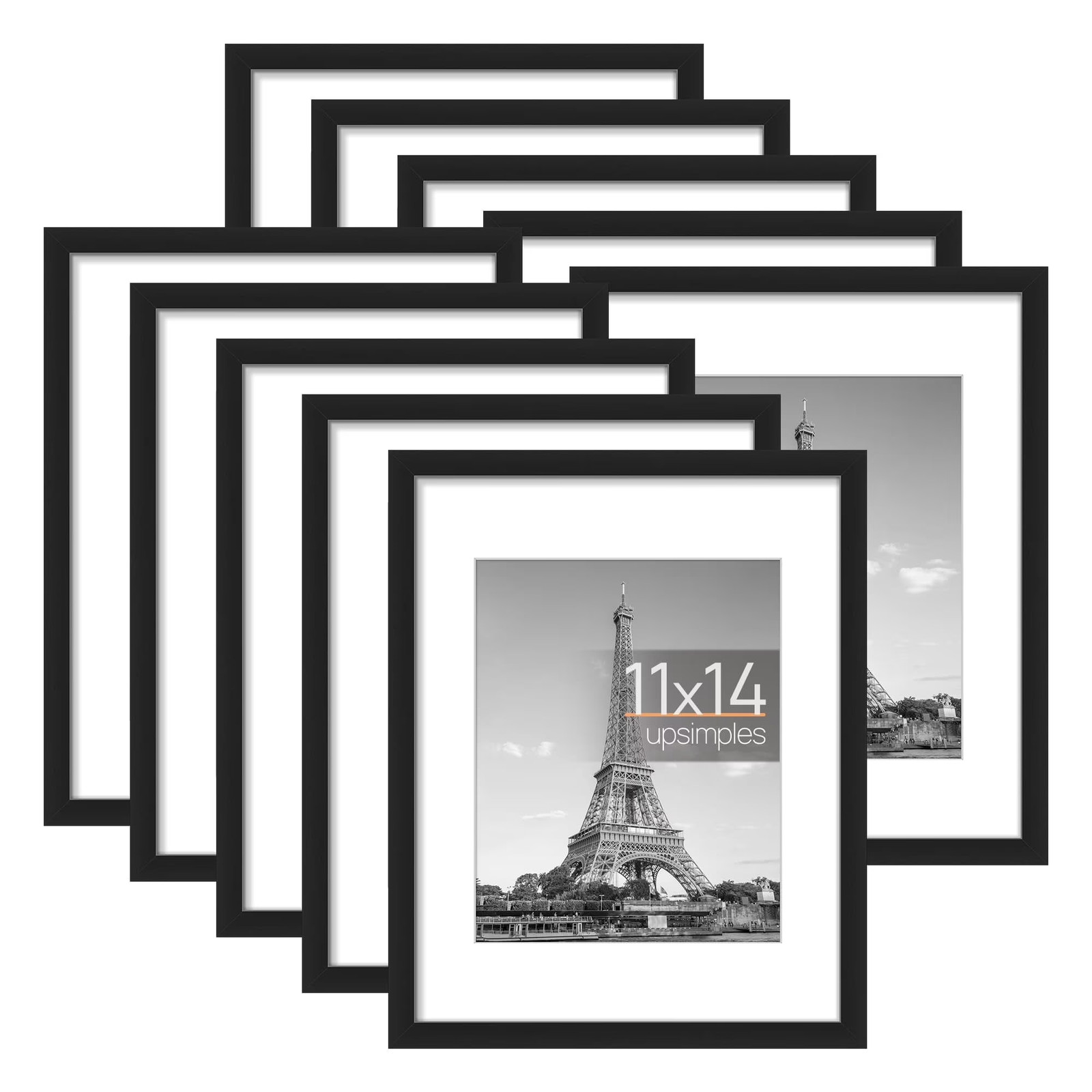 PICTURE FRAMES 5 x 7, 8 x 10, 11 x 14, 12 x 16, 16 x 20 Black Finish