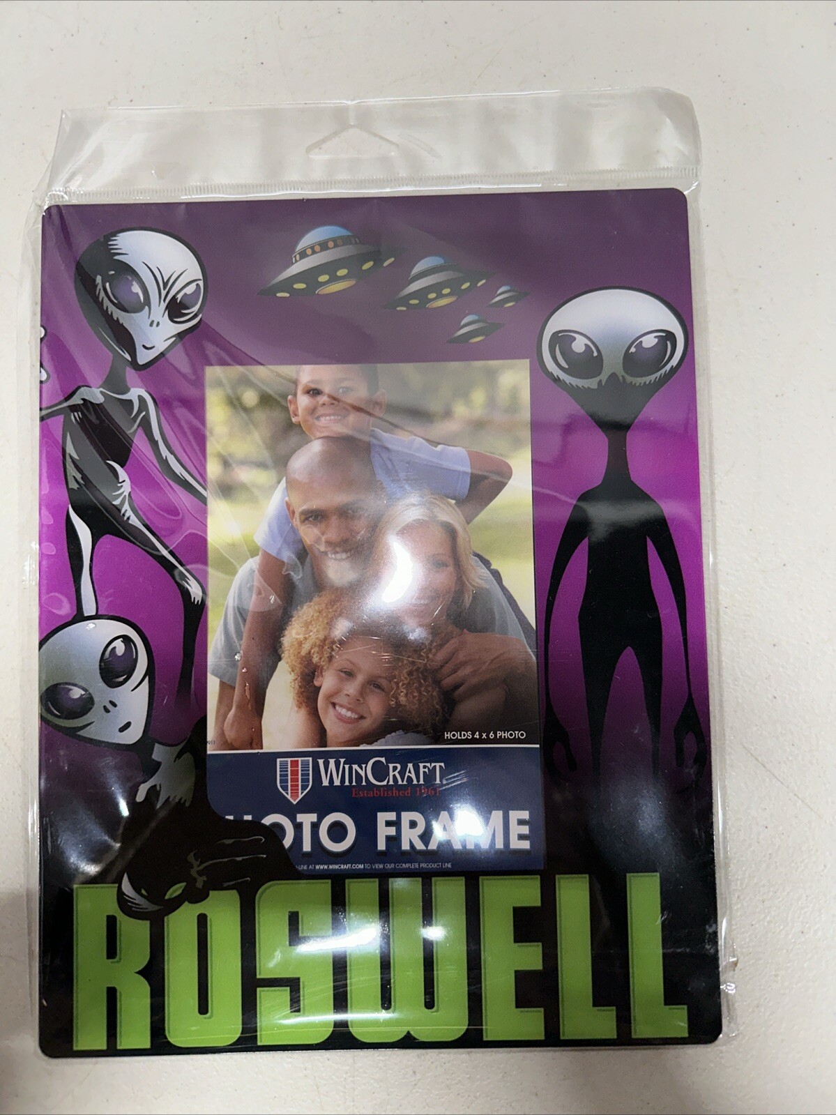 Roswell Alien UFO 4×6 picture frame Made In USA