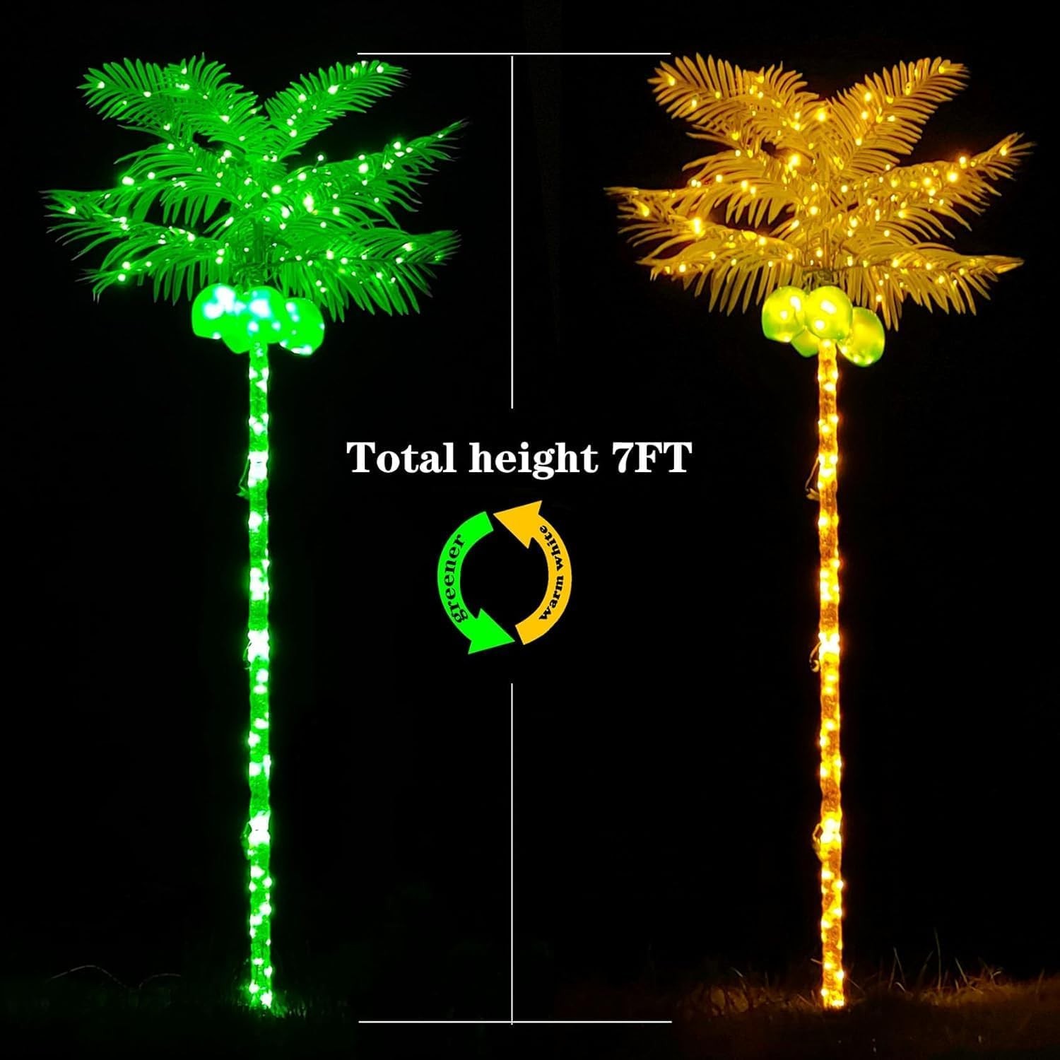 9.5ft Artificial Palm Tree with 305 LEDs