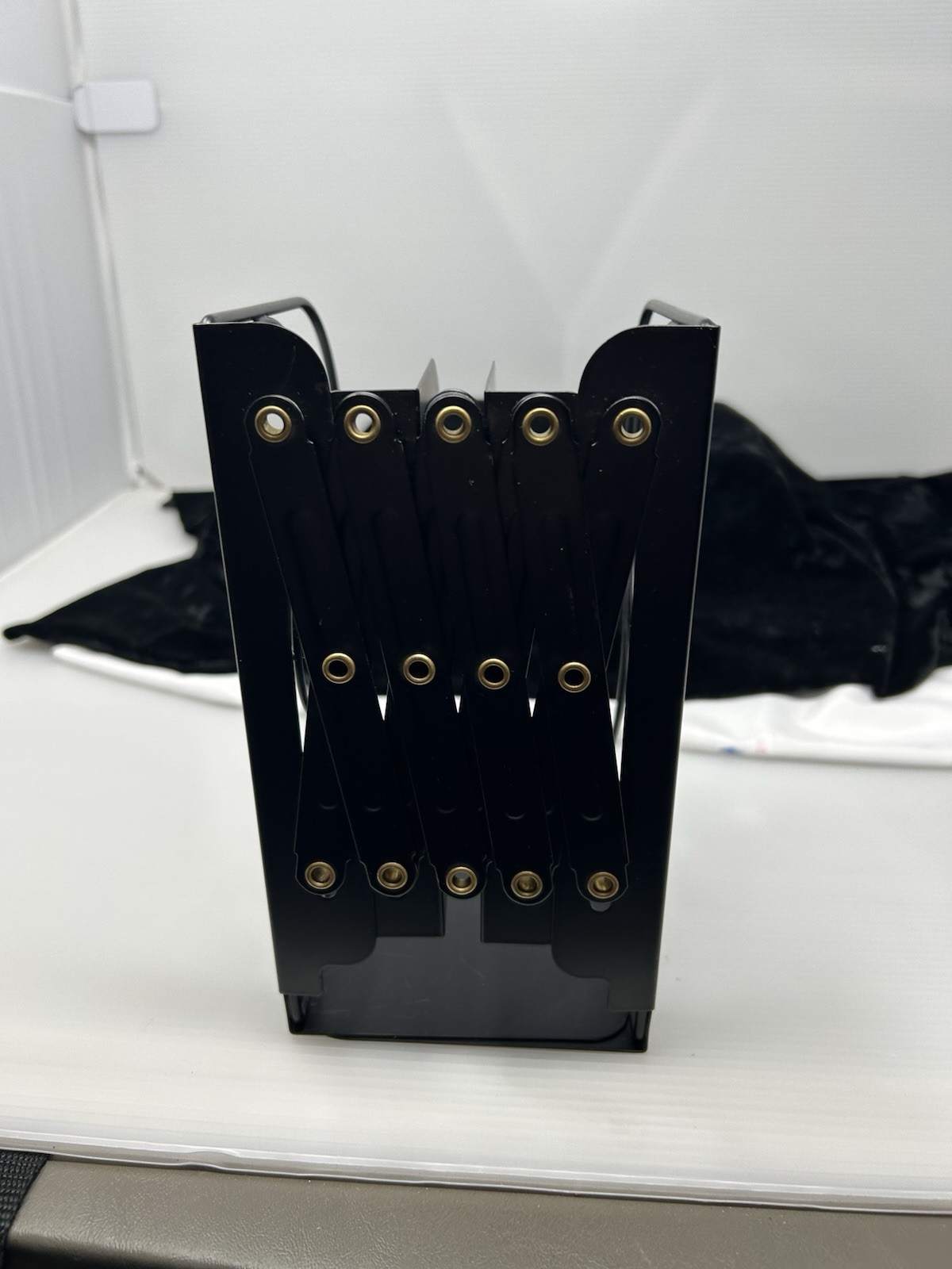 Adjustable Bookends Metal Bookends Expandable 6” To 16” Black Decorative