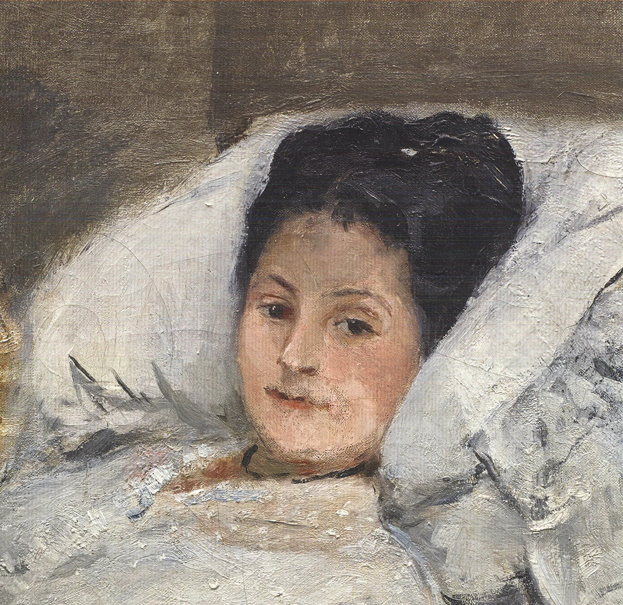 BERTHE MORISOT Portrait of Marie Hubbard 23.5″ x 33″ Offset Lithograph Impressio