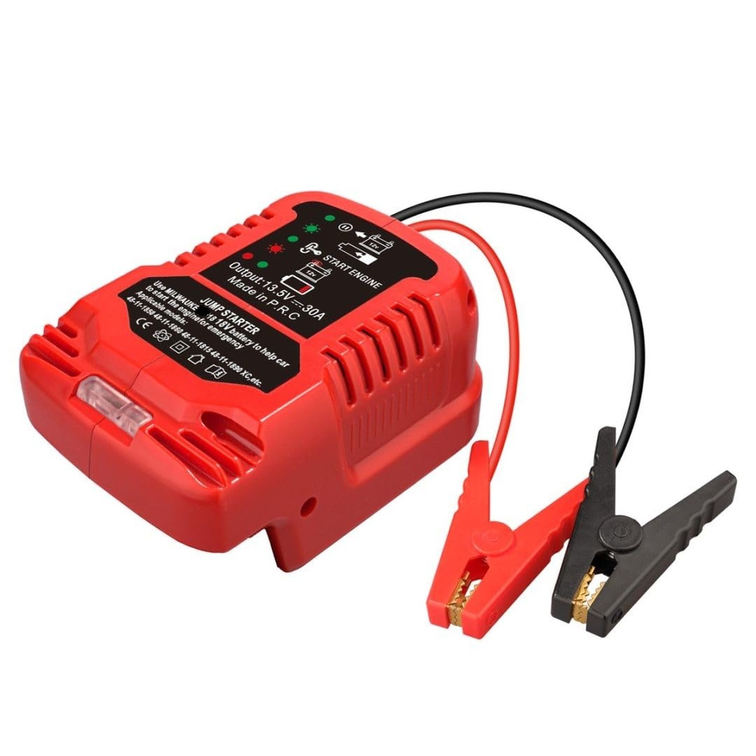 Jumper Cables with Adapter for Milwaukee M-18 18V Battery Jump Car Starter,12…