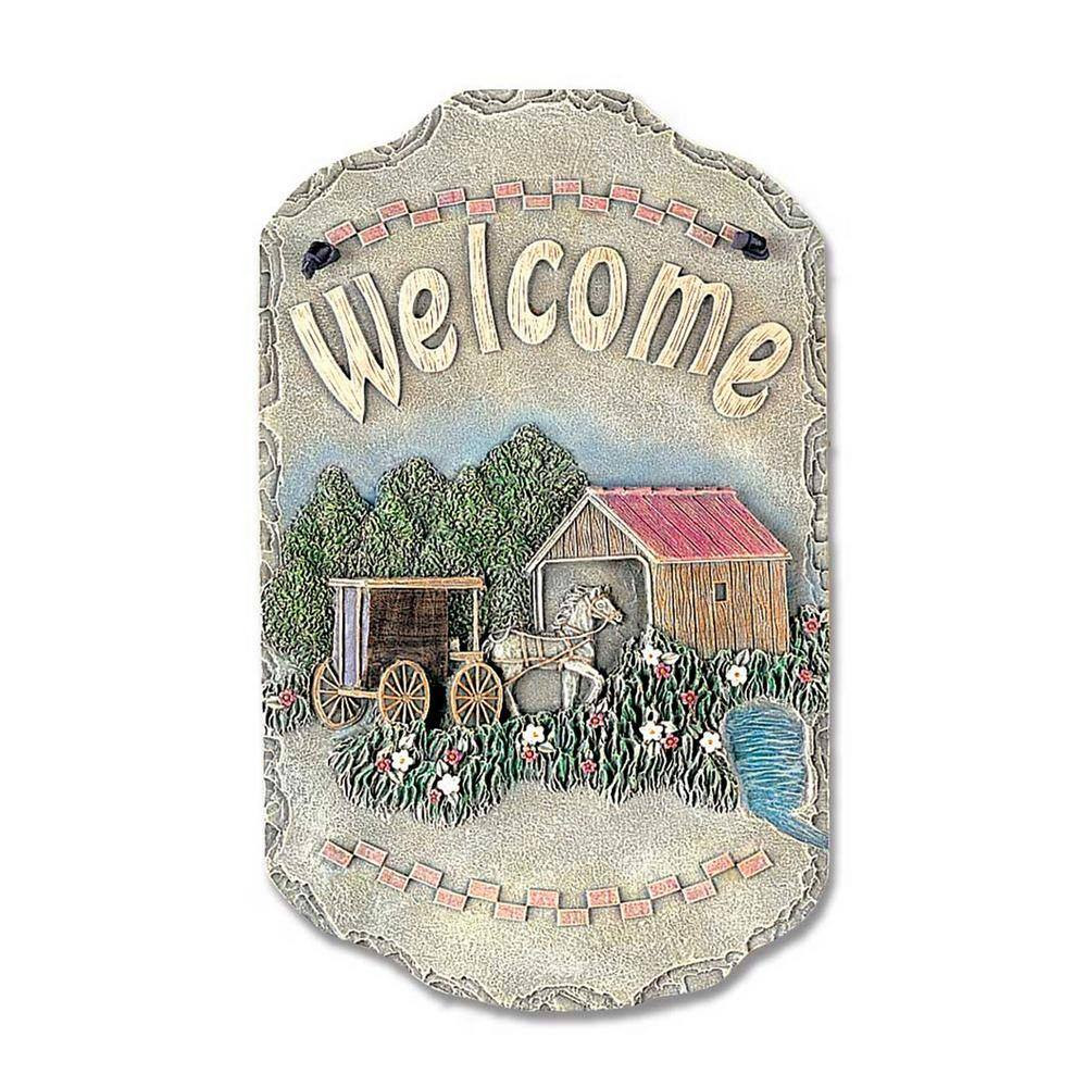 7.75 In. X 13 In. Multicolor Buggy by Polyresin Wall Art