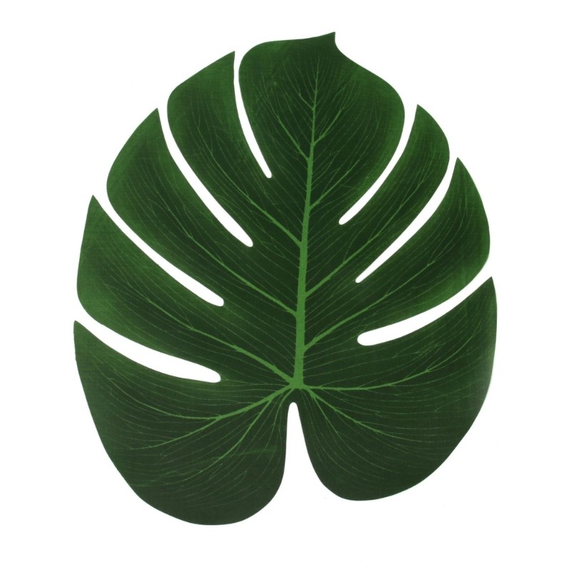 10Pcs Artificial Monstera Leaf Party Decorations 30x20cm For Party Decoration