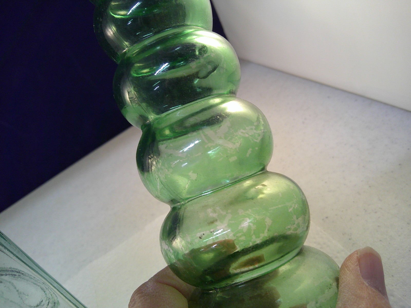 Unique Embossed & Other BOTTLES Green 11-1/2″ & 12″