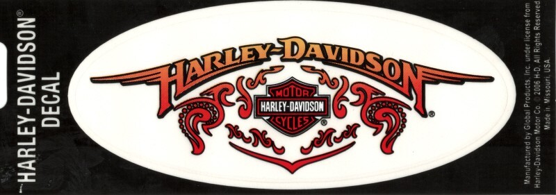 Harley Davidson Nostalgic Wings Sticker Decal Medium 6 X 2.5