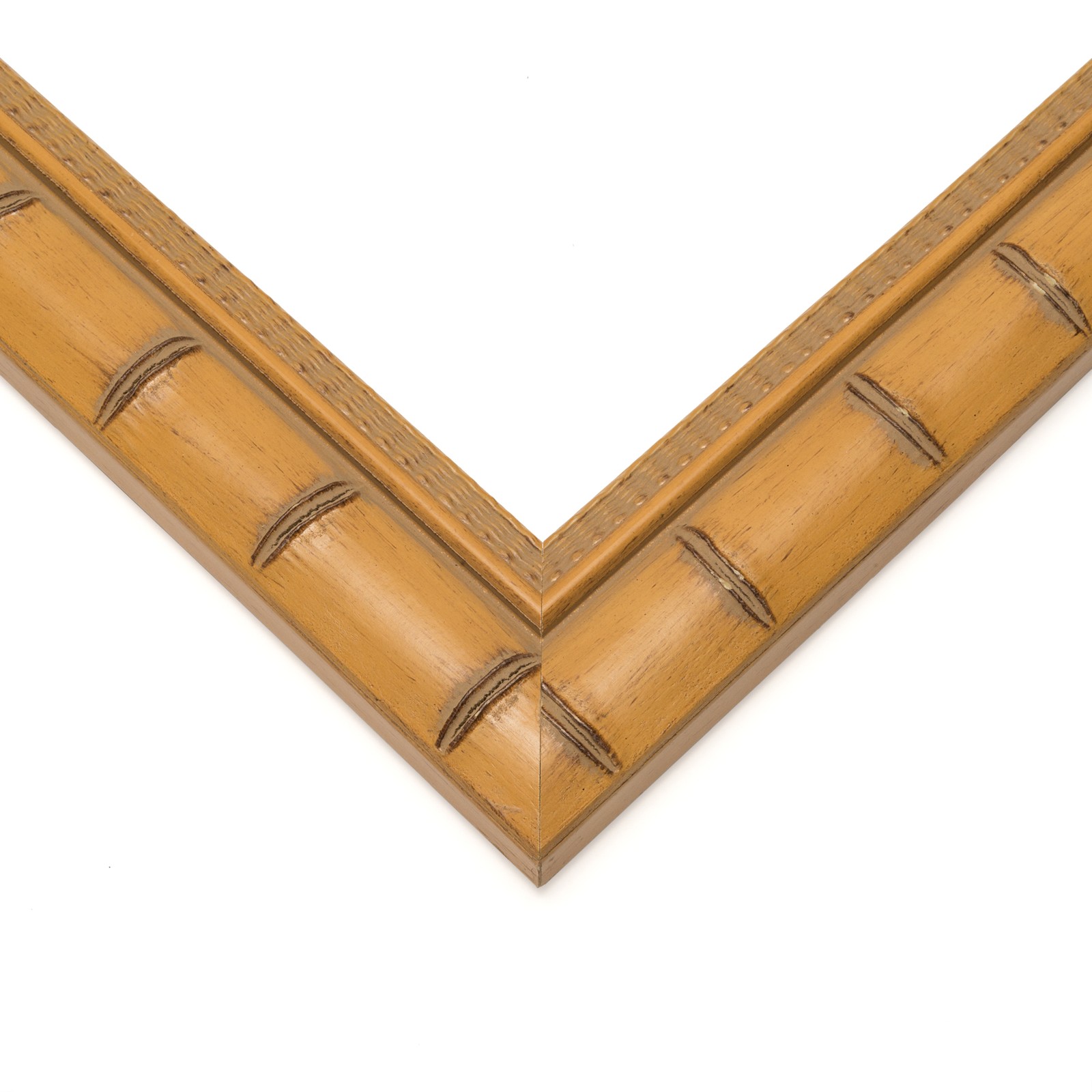 5×15 In Light Brown Bamboo Real Wood Picture Frame Width 1.5 inches | Interior F
