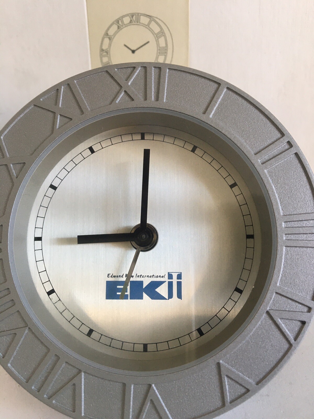 Edmund Kim Branded Desk or bedside Alarm Clock 3.5 Roman Numerals
