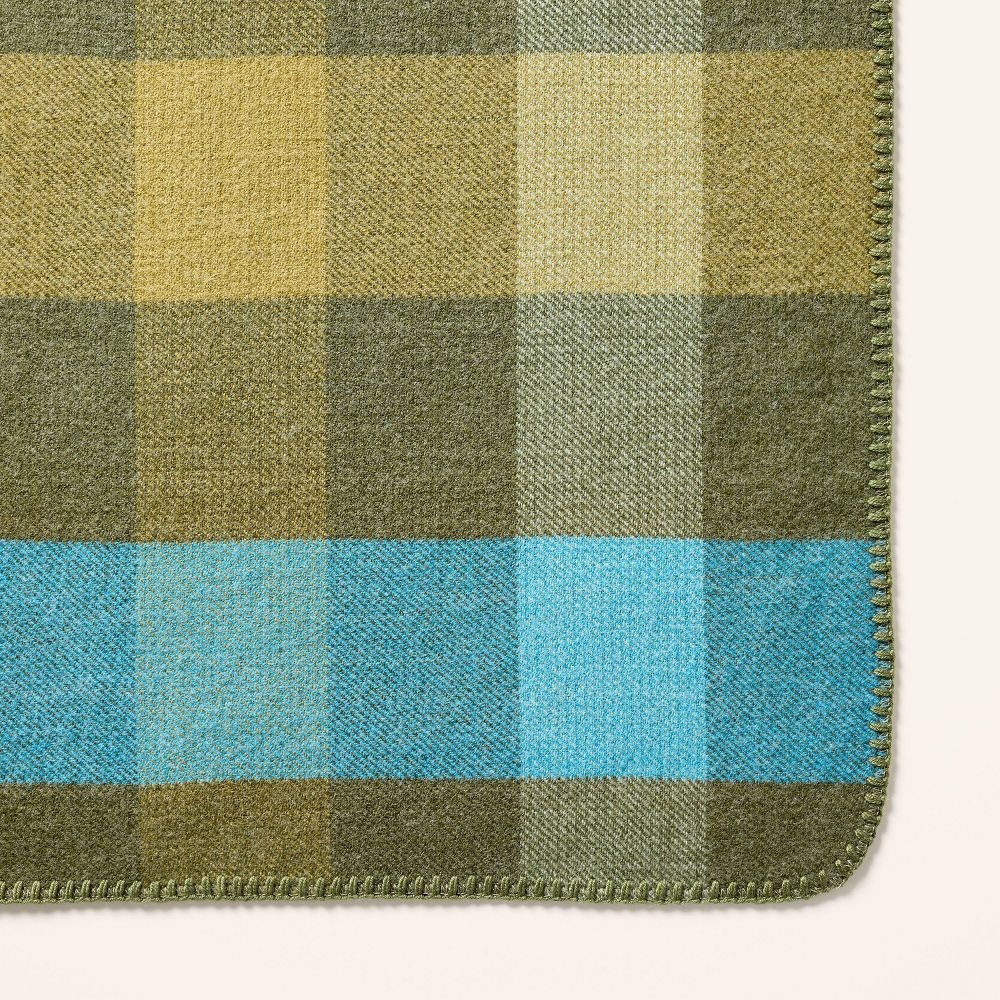 Plaid Throw Blanket Blue/Green – Woolrich