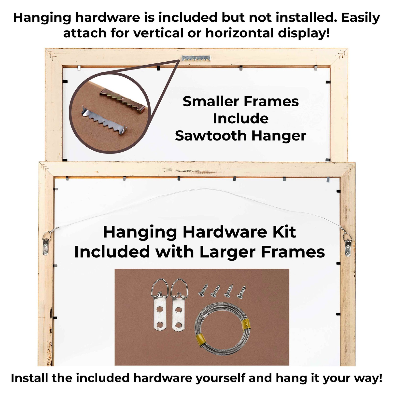 5×7 IN Frame Black Passaggi Solid Wood Picture Frame Width 1.5 Inches | Interior