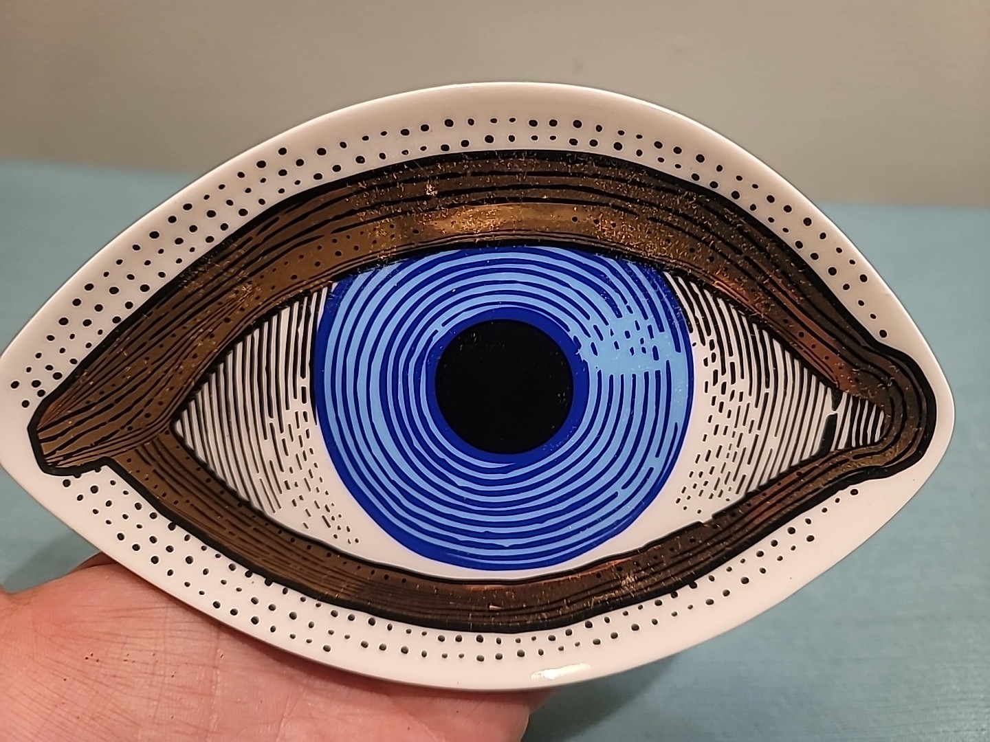 Set Of 2 Jonathan Adler Eye Trinket Trays – 6.5″ W, 4″ D