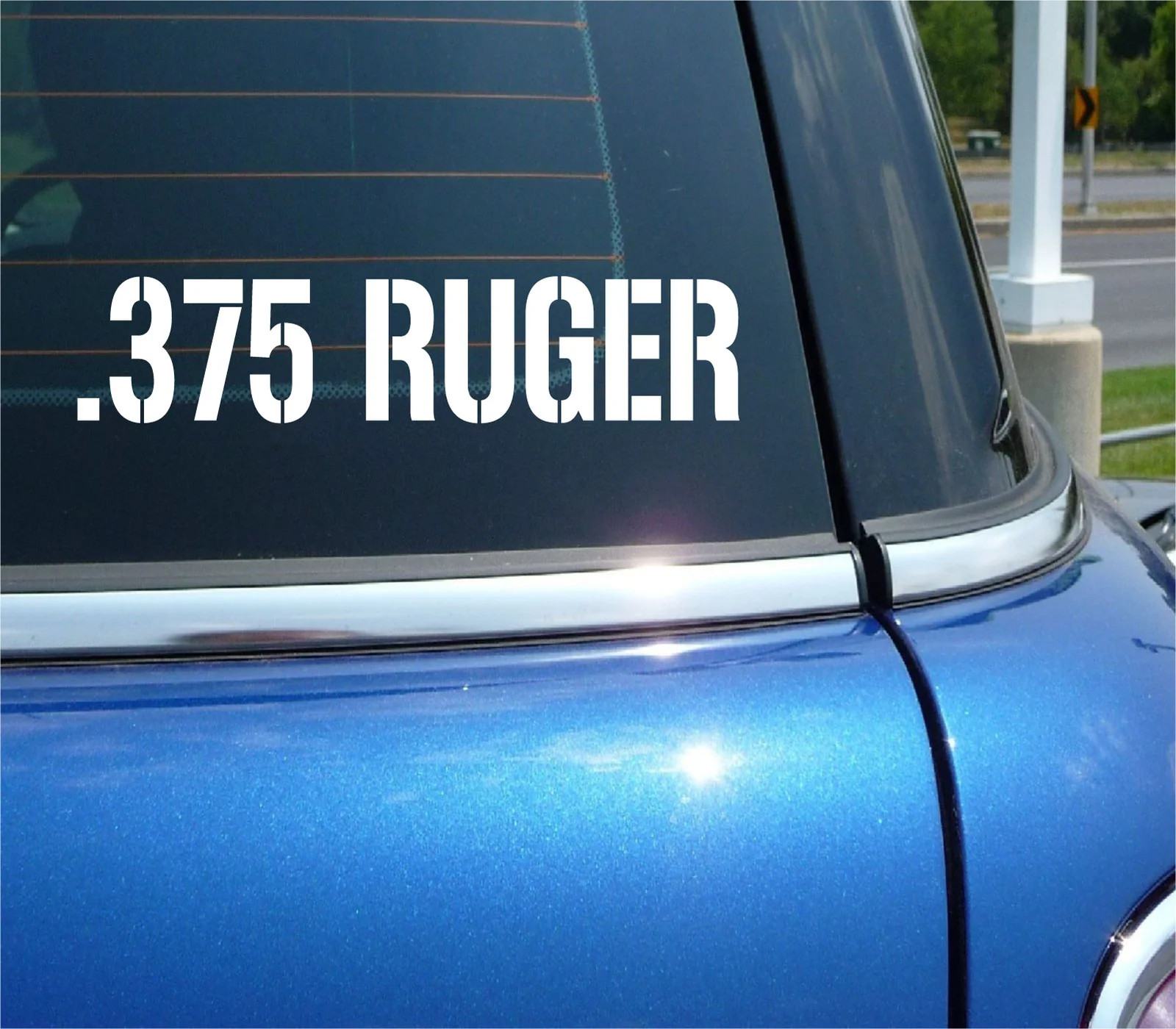 .375 RUGER VINYL DECAL STICKER FOR AMMO CAN BULLET BOX SHELL CALIBER RIFLE CAR