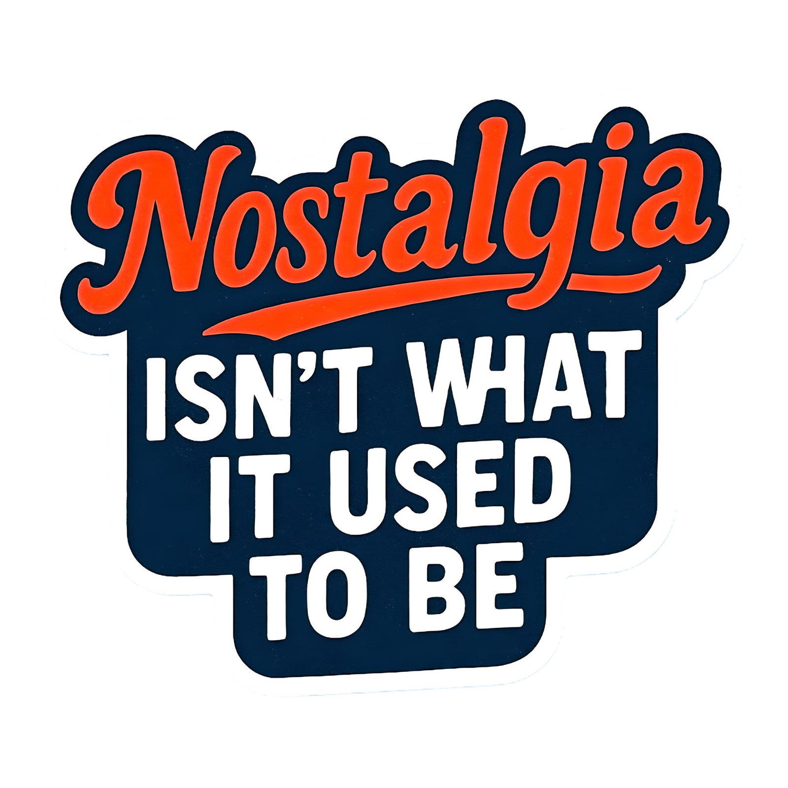 Nostalgia sticker ironic funny humor 80s saying retro GENX laptop USA