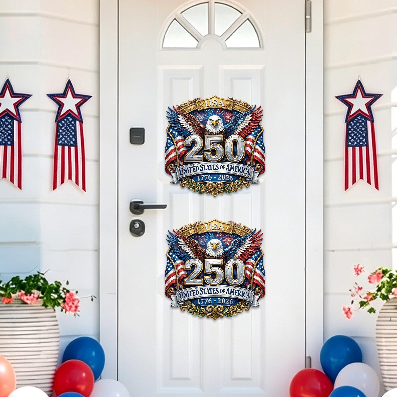 250th Anniversary USA Car Decal Sticker 2Pcs America 250 Patriotic Stickers …