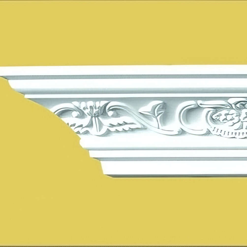 Decorative Crown Molding Polyurethane 94.5″ White Lot of 12 (94 ft) SF12087