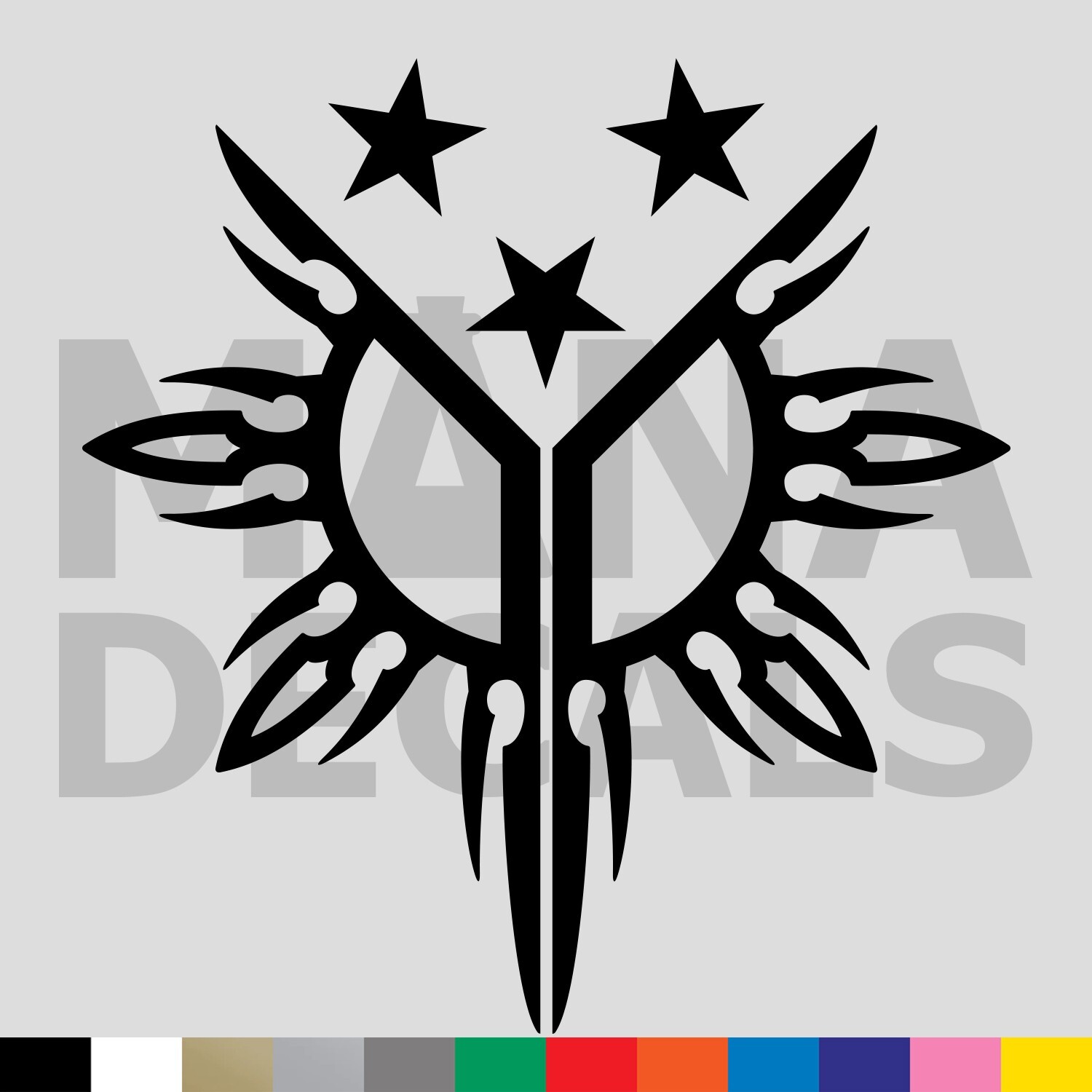 Philippines Sun and Stars Vinyl Die Cut Decal Sticker – Filipino Flag Tribal