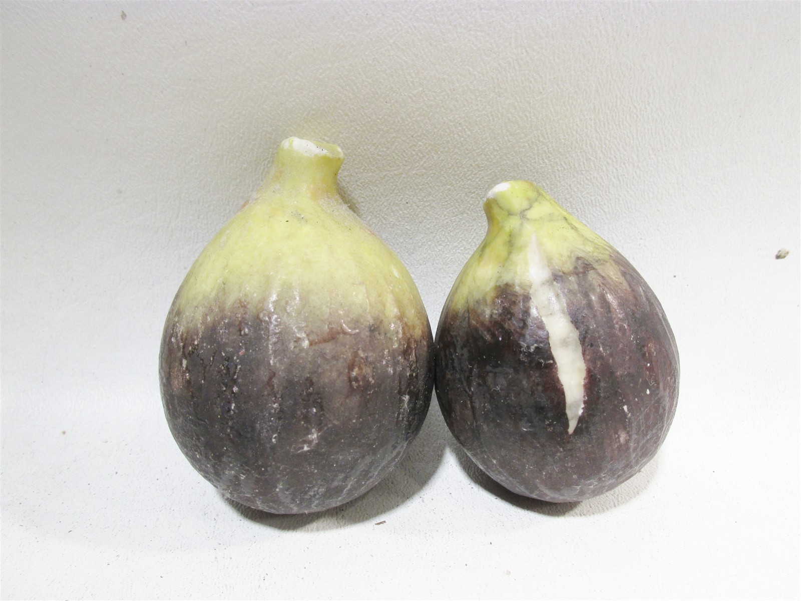 Old Italian Alabaster Stone Fruit Natural Size 2 Figs – Nut Vegetable