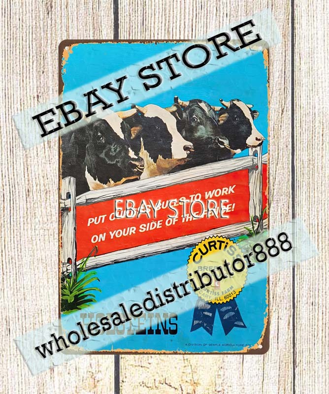1972 Curtiss Breeding Service Holstein Sire Dairy Cattle tin sign