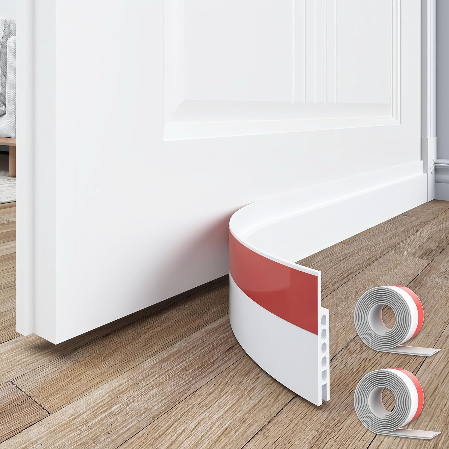Under Door Draft Stopper 2 Pack 39in Weather Stripping Seal Noise Blocker