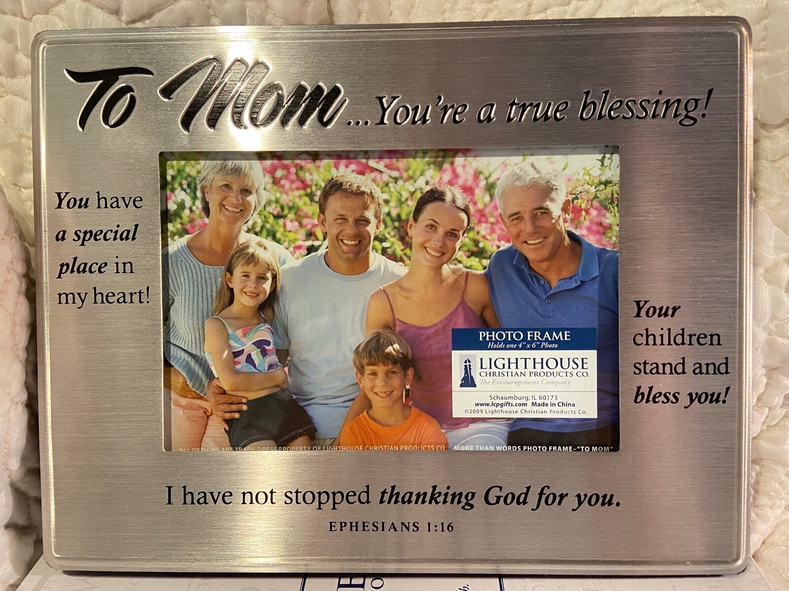 Mom, more than words silver metal frame
