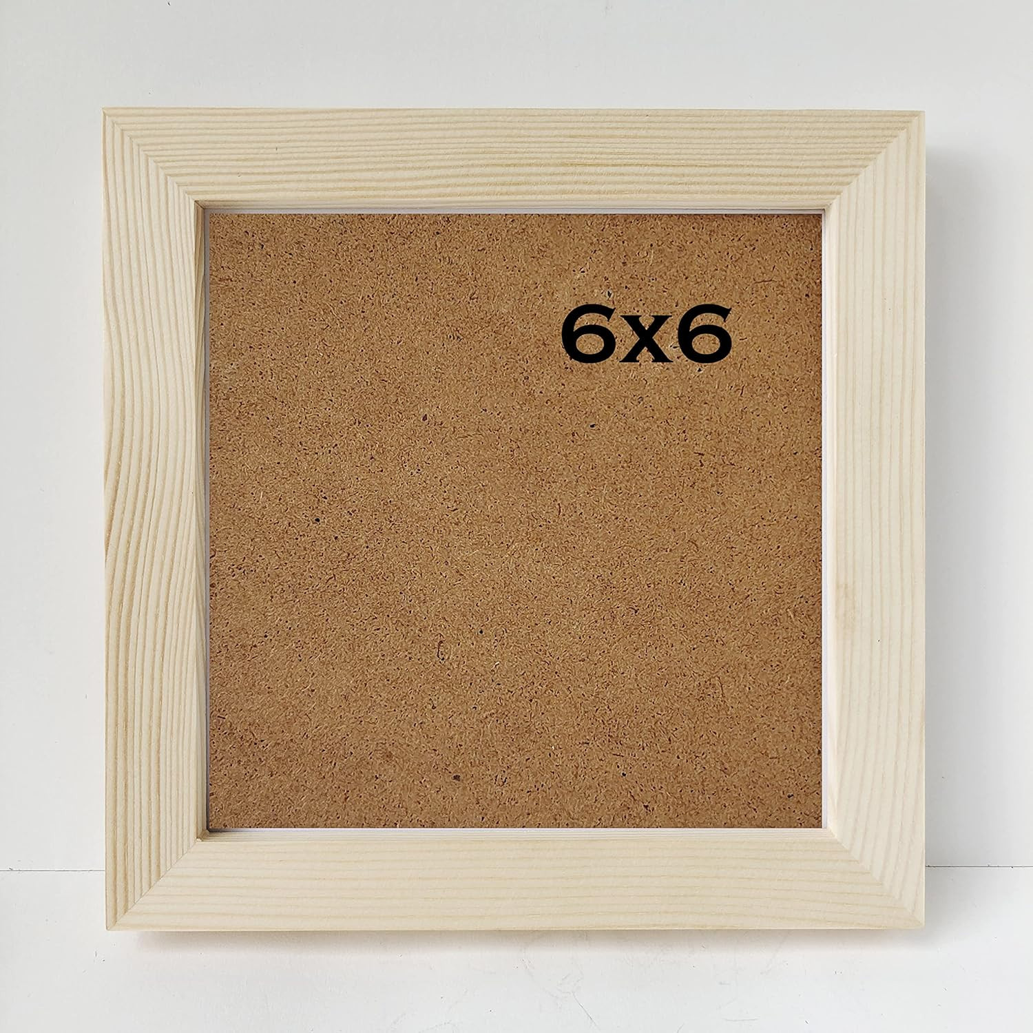 NC 6X6 Photo Frame Solid Wood Frame Square 6X6 Picture Frame.No Paint.Protection