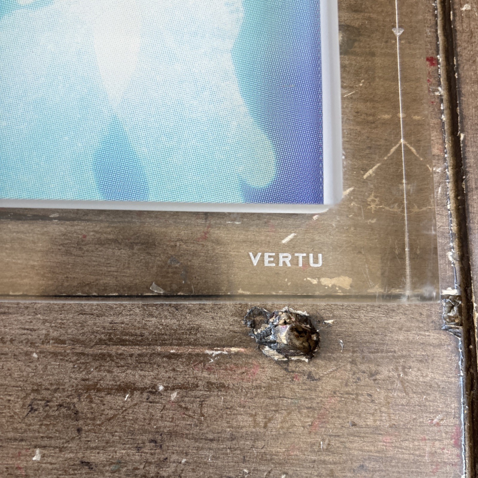 Horizontal Eged Vertu Crystal Photo Frame