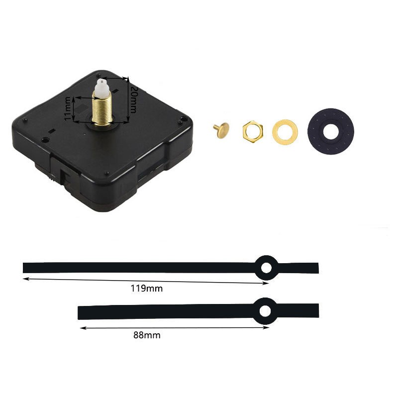 DIY Large Silent Quartz Wall Clock Movement Hands-Mechanism Repair Parts Tool