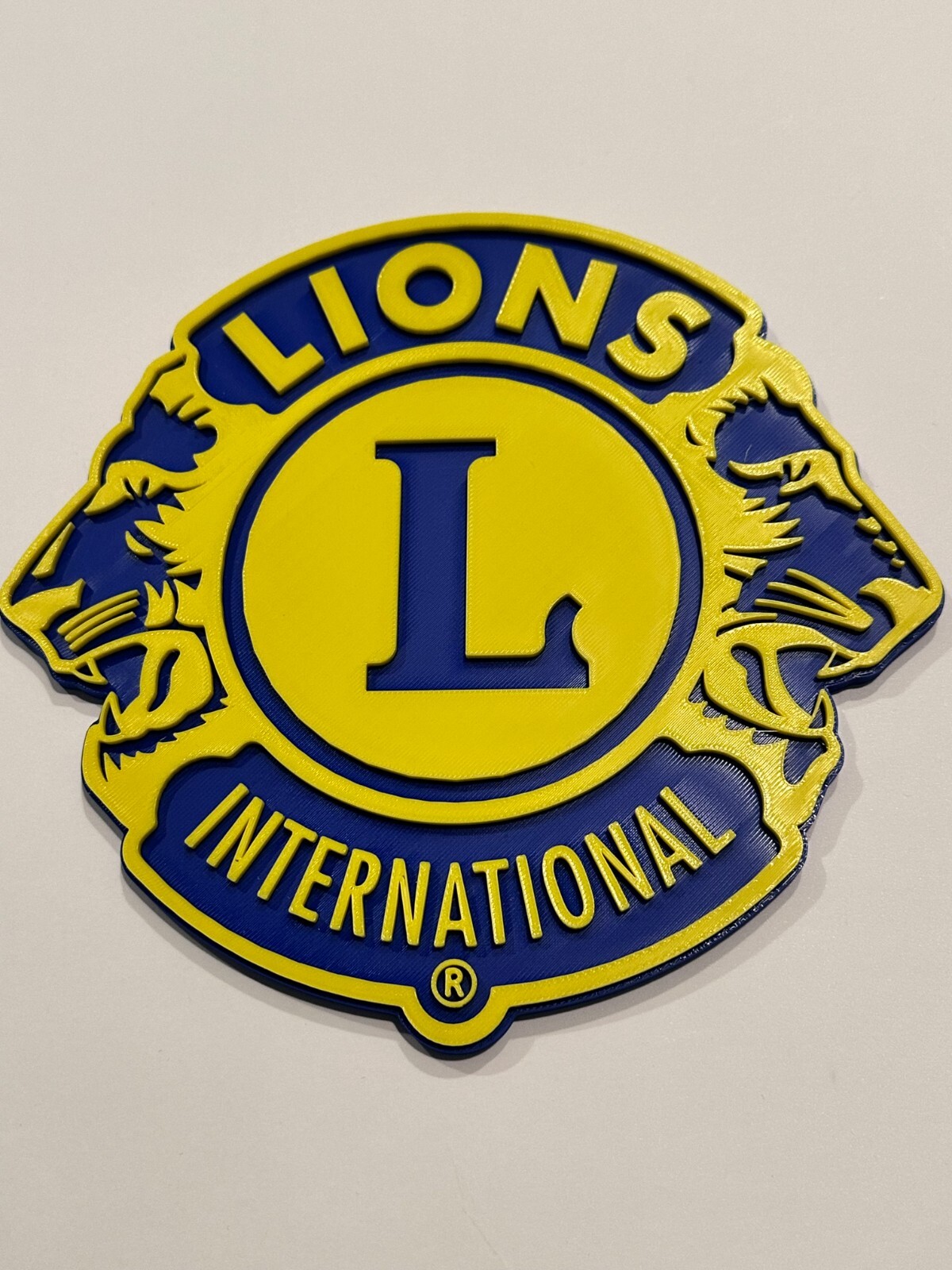 3d Printed Lions Club Logo