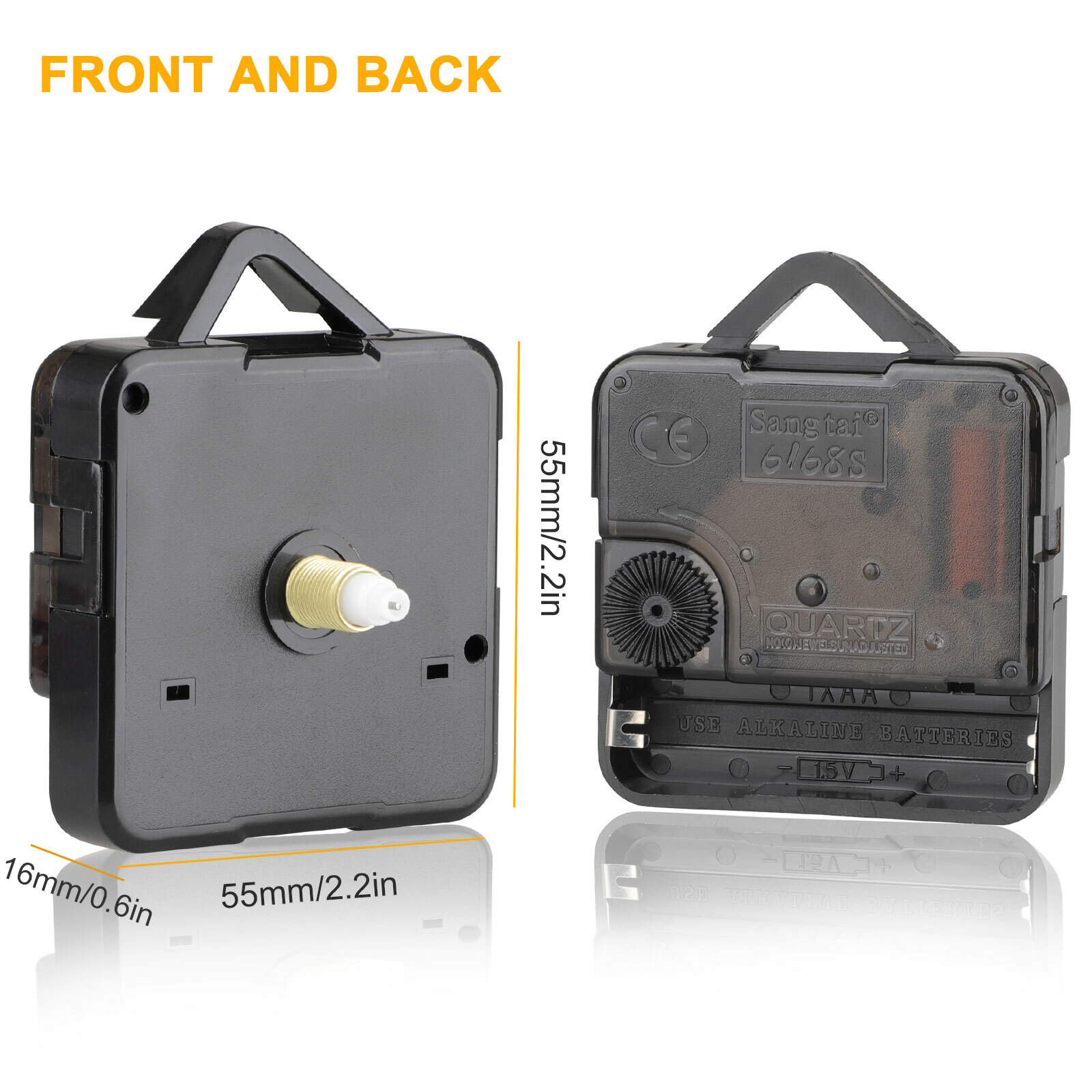 Replacement Quartz Wall Clock Movement Mechanism Motor With Hands & Fittings Kit
