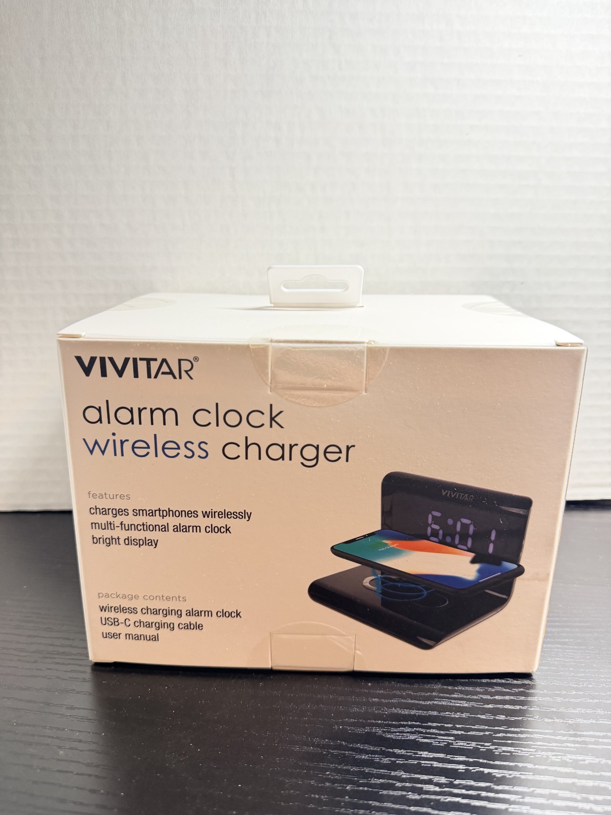 Vivitar Alarm Clock Wireless Charger ~