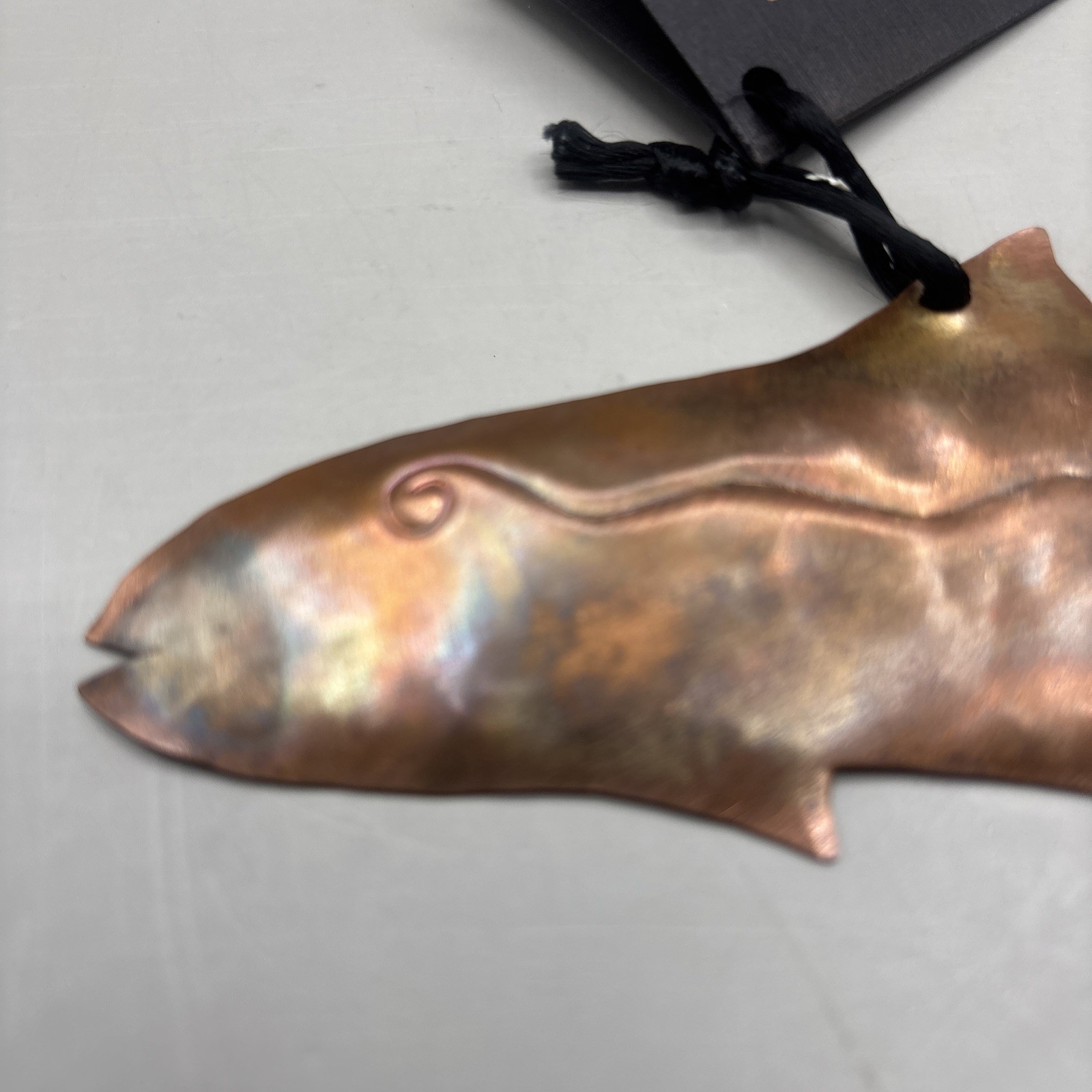 Copper Fish Decor Sculpture 6” Length