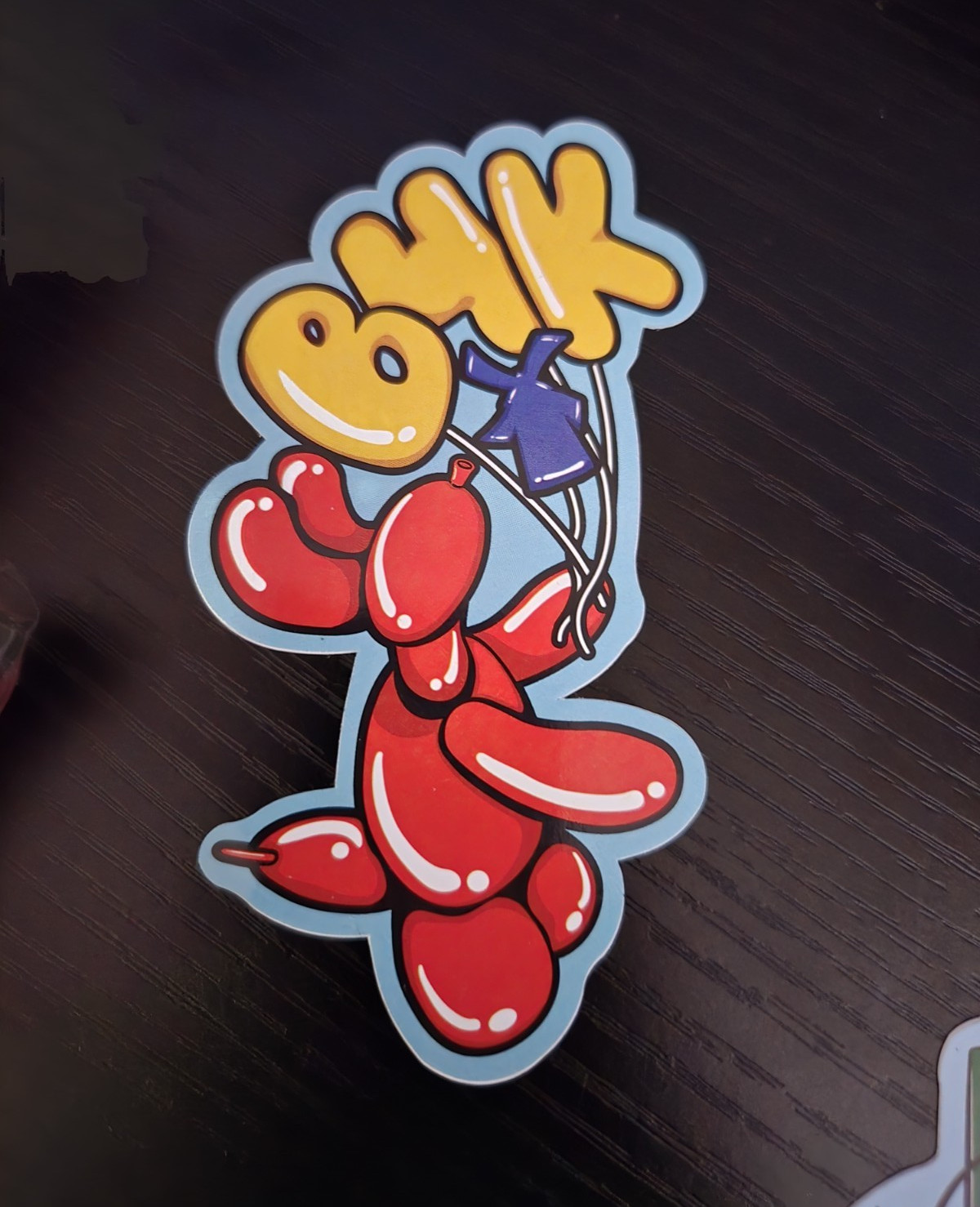 Balloon Animals Theme Sticker Decal for Adults Teens Kids – Red Yellow Blue