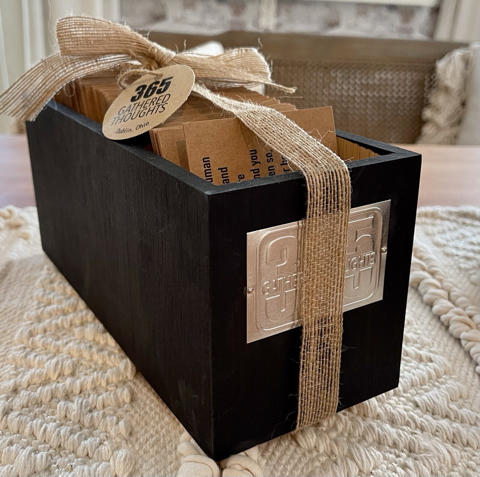 Black Box With 365 Gathered Thoughts Of Love & Inspiration #Valentine #Wedding