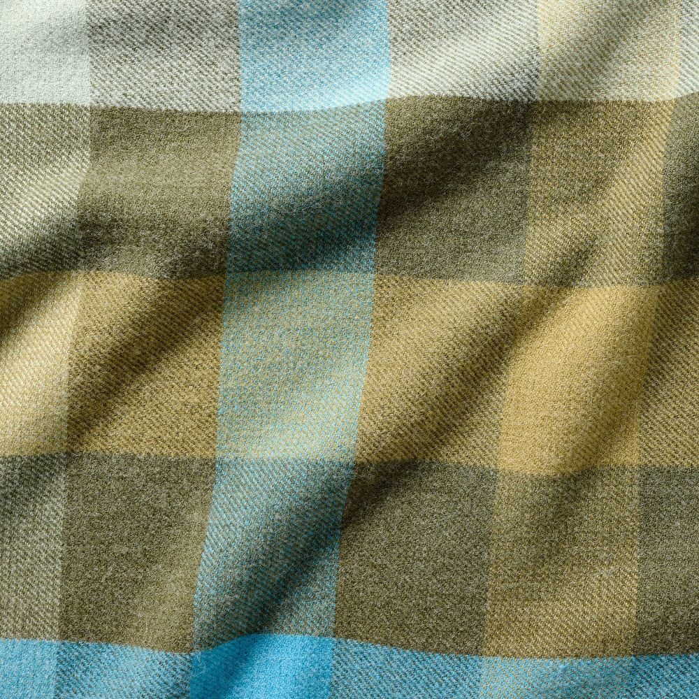 Plaid Throw Blanket Blue/Green – Woolrich