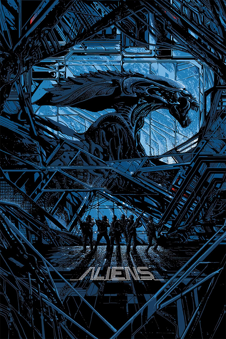 Aliens Xenomorph Queen Dusk 1986 Movie Decor Wall Art Wall Print – POSTER 20×30