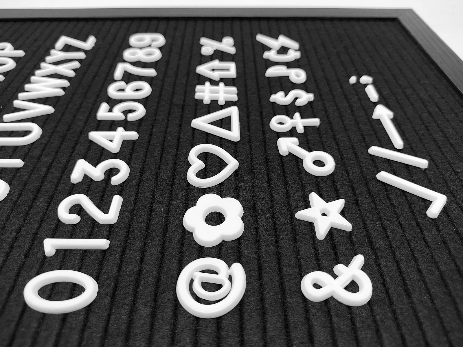 G GAMIT Felt Letter Board Letters Set – Pre-cut 1 Inch, Standard 1 Inch white